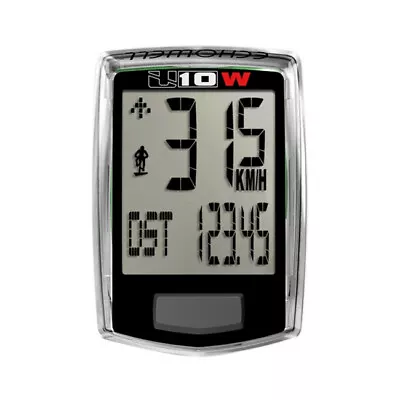 Cyclocomputer U10 Wireless Black 304351020 ECHOWELL Bike Odometer • $40.89