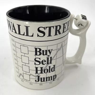 Dept 56 Wall Street Stock Market Buy Sell Hold Jump Dice Spinner Coffee Mug NWT • $14.49