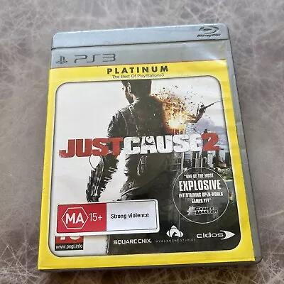Just Cause 2 PS3 Sony Playstation 3 Complete + Manual Free Post Platinum Pal VGC • $7.49