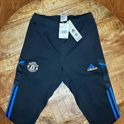 Adidas Soccer Training Pant Manchester United Black HT4296 Mens Size Small • $59.95