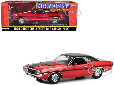 1970 Dodge Challenger R/t 440 Six-pack Red  Mr. Norm's  1/18 By Greenlight 13667 • $74.99