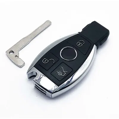 Remote Key Shell For Mercedes Benz A B C E S W203-211 With Emergency Key Blade • $11.69