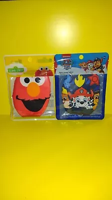 Lot Of 2 PAW Patrol & Elmo Face Mask Lot Kids 4 & Up.  • $11.99