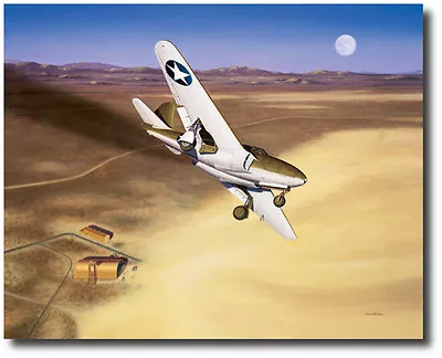 The Beginning (Artist Proof) By Mike Machat - Bell XP-59 Airacomet- Aviation Art • $195