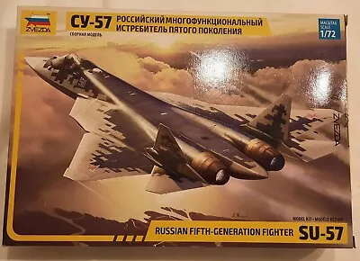 Zvezda 1/72 Scale SUKHOI SU-57 Aircraft Plane Model Kit - New  • £3.20