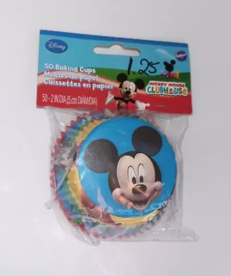 Wilton 50ct DISNEY MICKEY MOUSE Baking Muffin Cupcake Standard Paper Cups Liners • $3.50