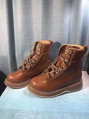 Vintage Cabela's Mens Felt Bottom Fly Fishing Wading Boots  Brown Size 8/9 • $39.99