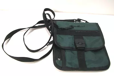 Eddie Bauer Green Cross Body Adventure Purse Bag Nylon About 7.5 By 6.5 Closed • $19.95