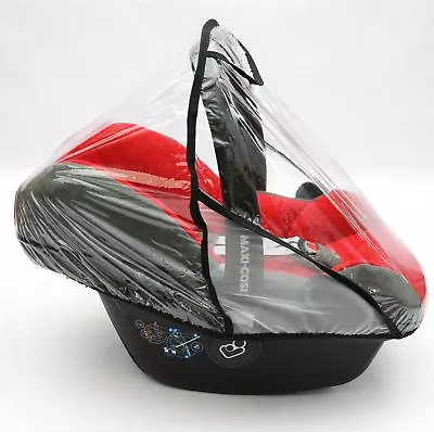 Rain Cover To Fit MAXI-COSI CABRIOFIX Car Seat Raincover VENTILATED (Black) • £7.49