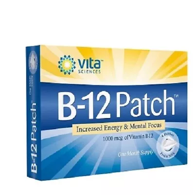 VITA SCIENCES B-12 Patch - 4 Patches (1 Pack) • $42.99