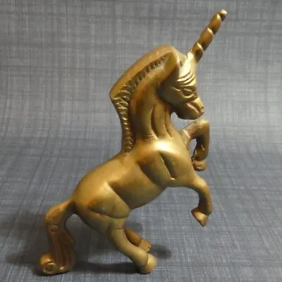 Brass Unicorn Figure Ornament No Stand • £7.95