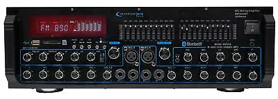 $169.95 • Buy Technical Pro MM2000BT Powered Bluetooth Karaoke Mixer Amplifier Amp SD, USB
