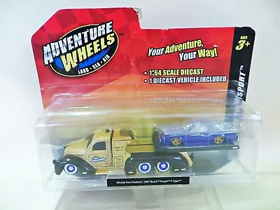 Adventure Wheels 'missile Tow Flatbed Truck & 1987 Buick Regal T-type'  1:64. • $14.92