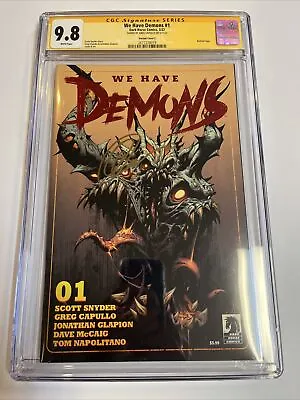 $150.03 • Buy We Have Demons (2022) # 1 (CGC 9.8 WP SS) Signed Capullo | Variant Cover C