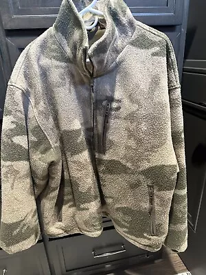 Cabelas Berber Camo Fleece Hoodie Windproof Hunting Xtra Large • $23