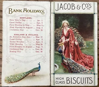 W & R JACOB & Co Ltd Dublin Calendar For  1915 Biscuits Manufacturing • £10