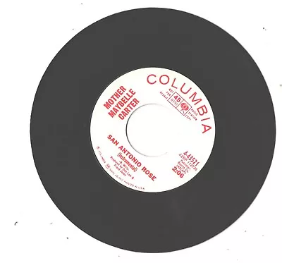 Mother Maybelle Carter--7'promo 45 + 2-sided Insert--(san Antonio Rose)---ex • $22