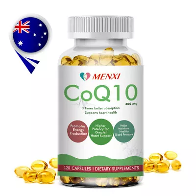 CoQ10 300mg Co Enzyme Q10 1-4×120 Capsules | Coenzymes- Antioxidant Heart Energy • $61.74