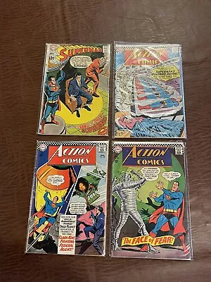 Vintage Superman 12 Cent Comic Book Lot Of 4 - DC/ Action Comics • $15