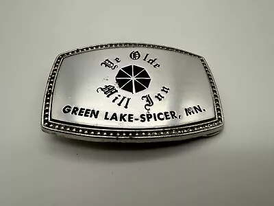 Ye Olde Mill Inn Green Lake Spicer Minnesota MN Belt Buckle Vintage! • $24.99