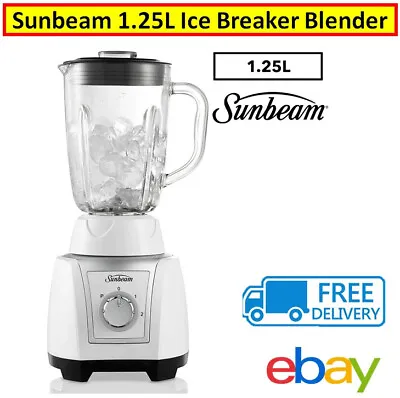 Sunbeam 1.25L Ice Breaker Blender Juicer Protein Mixer Smoothies Fruit Machine • $88.25