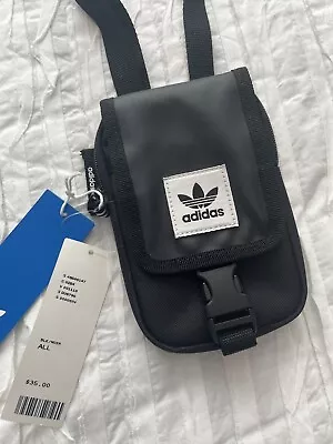 Adidas Map Bag/Crossbody Mini Bag Black (DU 6795) BNWT • $17.95