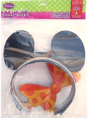 Minnie Mouse Party Supplies Favors-4 Party Ears Asst. Colors • $2.35