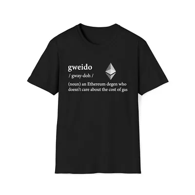 Gweido Ethereum ETH Softstyle Crewneck T-Shirt | Crypto | Gwei • $22.79