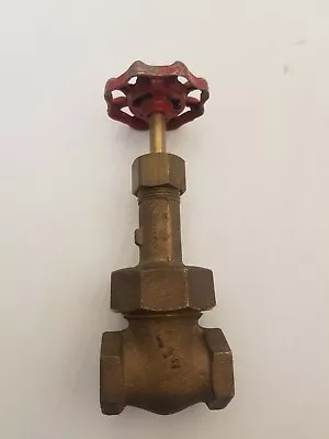 Milwaukee 1/2  Brass Gate Valve 1152-1162 125 S.w.p. 200 Wog Nnb • $34.96