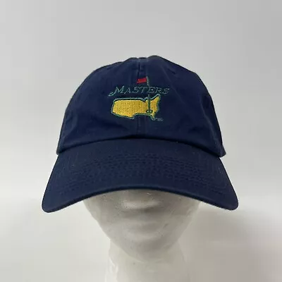 Vtg Masters Golf Hat Mens Adjustable Blue Cap Augusta National • $23.99