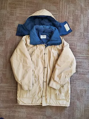 Vintage LL Bean Maine Warden Parka Coat Men Large Gortex Thinsulate Insulation • $99.99