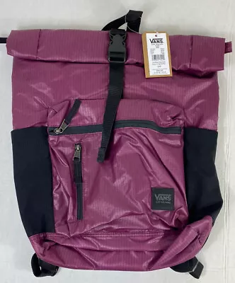 Vans Roll It Backpack School Laptop Book Bag Burgundy VN0A47RE7D5 New • $59.01