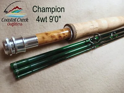 Coastal Creek Outfitters Champion Fly Rod 4 Weight Custom Built Beautiful • $169