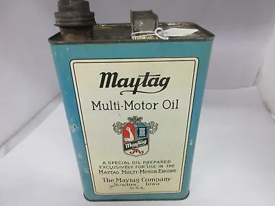 Vintage Advertising  Maytag Oil  1 Gallon Size  Tin Can Petroliana   A-539 • $75