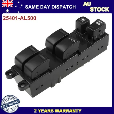 Master Power Window Switch RHD 25401-AL500 For Nissan Navara D22 Skyline X-Trail • $35.99