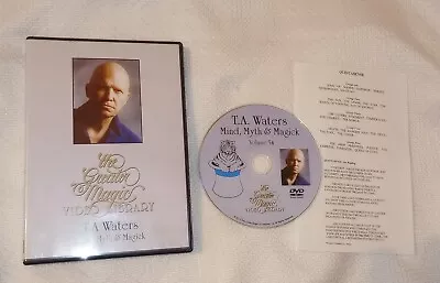 T.A. Waters DVD Mentalism Zodiac Q&A Tarot Curry Fortune Telling Max Maven Esp • $49