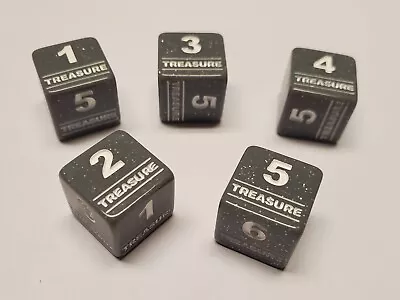 5x Treasure Token Dice | Silver With Glitter | Great For Magic: The Gathering! • $13.99