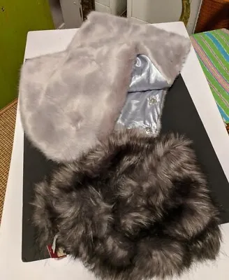 Faux Fur Vintage Stole Plus 2 Faux Fur Lot  One Nwt • $20