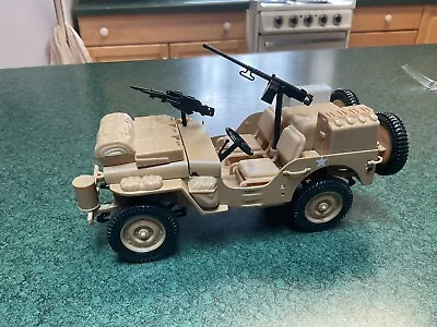 1/18  1942 Solido  WW II British Military Willys Jeep Desert Tan • $55