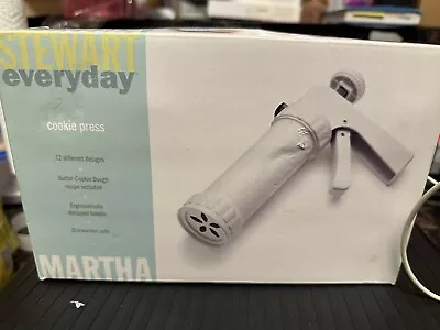 Martha Stewart Everyday Cookie Press 12 Different Designs White NEW In Box • $23.99