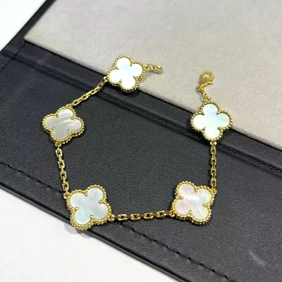 Van Cleef 18k Gold Plated Clover Bracelet (Please Read Description) • $45