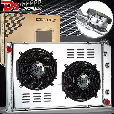 CU716 4 Row Radiator Shroud Fan For 73-87 Chevy GMC C/K C10 C20 30 K10 20 C2500 • $209