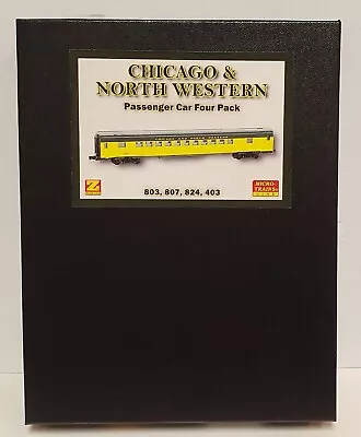 Micro-Trains Z-Scale 994 01 240 Chicago & Northwestern Passenger Car Four Pack • $399.95