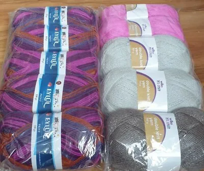 £0.99 • Buy Joblot Dk/Aran Knitting Crochet Yarn 10x100g Balls  Clearance Sale 