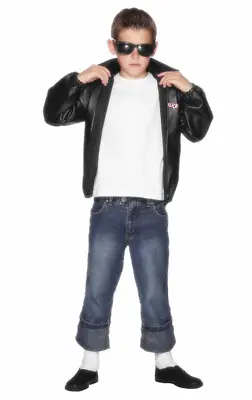 Kids Official Grease T-Bird Jacket Fancy Dress Costume • £31.99