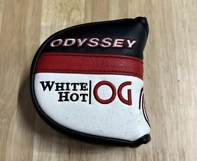 Odyssey White Hit OG Mallet Putter Golf Head Cover Black / Red / White Used • $15