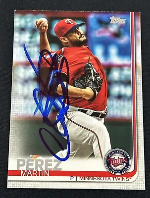 2019 Topps Update Signed Martin Perez #US222 Autographed Auto Twins Card • $9.99