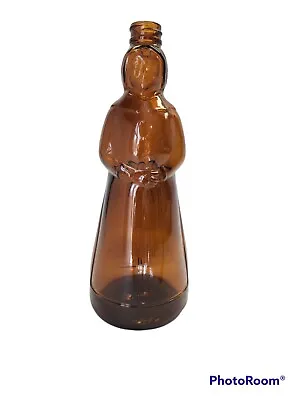 Vintage Mrs. Butterworth's 10  Amber Glass Syrup Bottle 1964 • $13.99