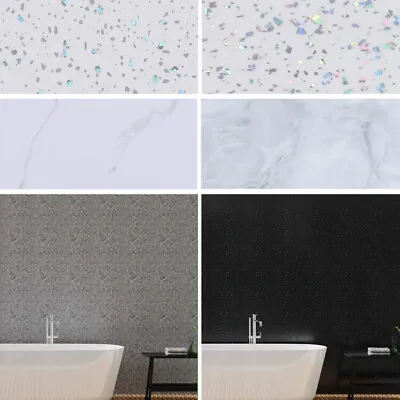 £89.95 • Buy 5/10PCS Sparkle/Marble Cladding Wall Panels Shower Bathroom PVC Waterproof Board