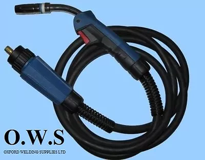 MB25 4M 4Meter BINZEL TYPE MB25 Euro Mig Welding Torch Lance For Gas / Gasless • £58.90